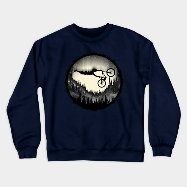 MTB Trickz S Crewneck Sweatshirt by Bongonation